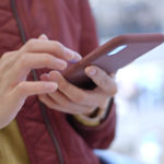 Use of mobile phone in shopping mall